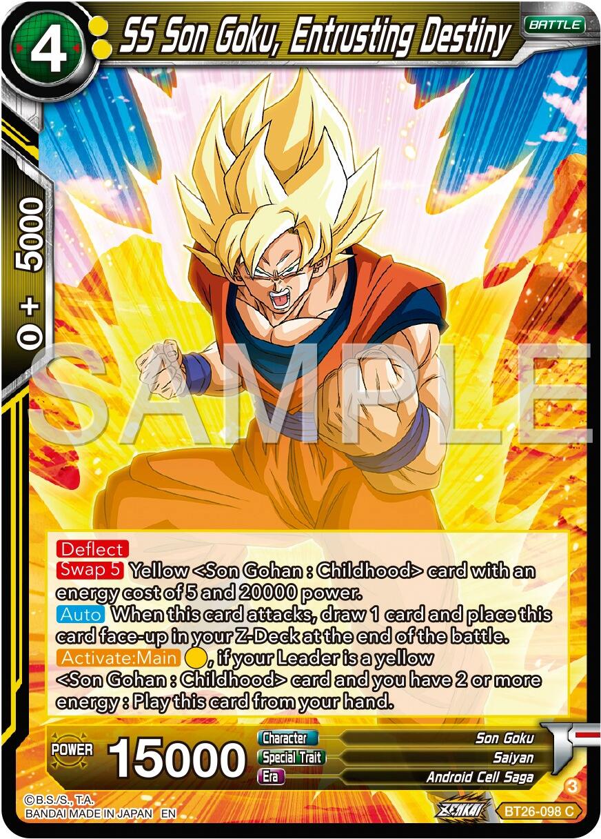 SS Son Goku, Entrusting Destiny (BT26-098) [Ultimate Advent] | Fandemonia Ltd