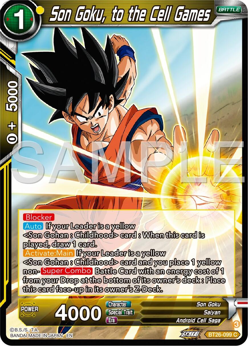 Son Goku, to the Cell Games (BT26-099) [Ultimate Advent] | Fandemonia Ltd