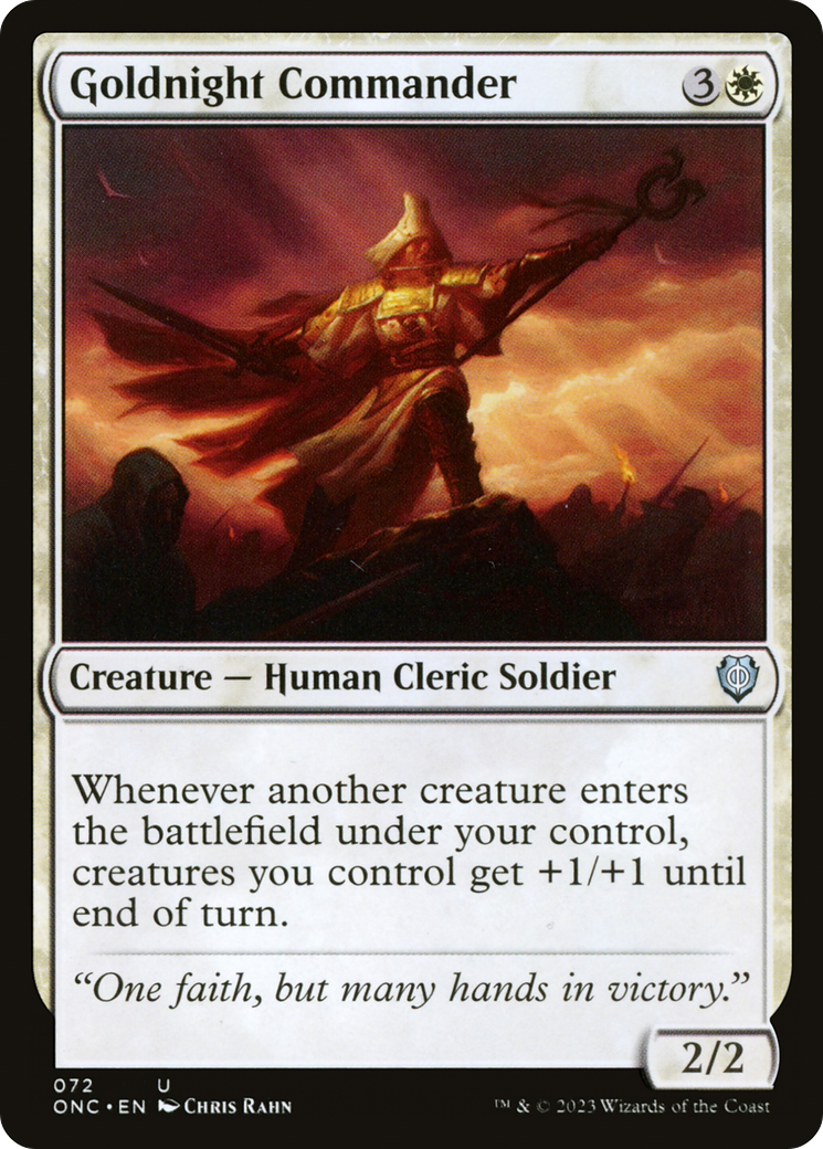 Goldnight Commander [Phyrexia: All Will Be One Commander] | Fandemonia Ltd