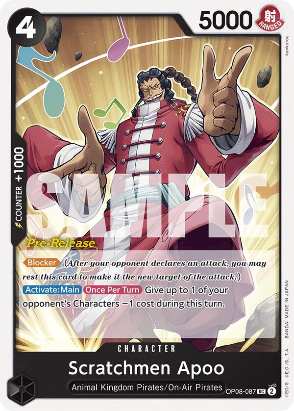 Scratchmen Apoo [Two Legends Pre-Release Cards] | Fandemonia Ltd