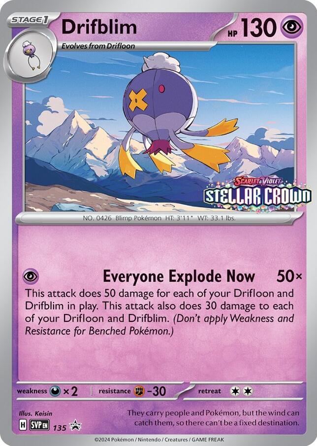 Drifblim (SVP135) [Scarlet & Violet: Black Star Promos] | Fandemonia Ltd