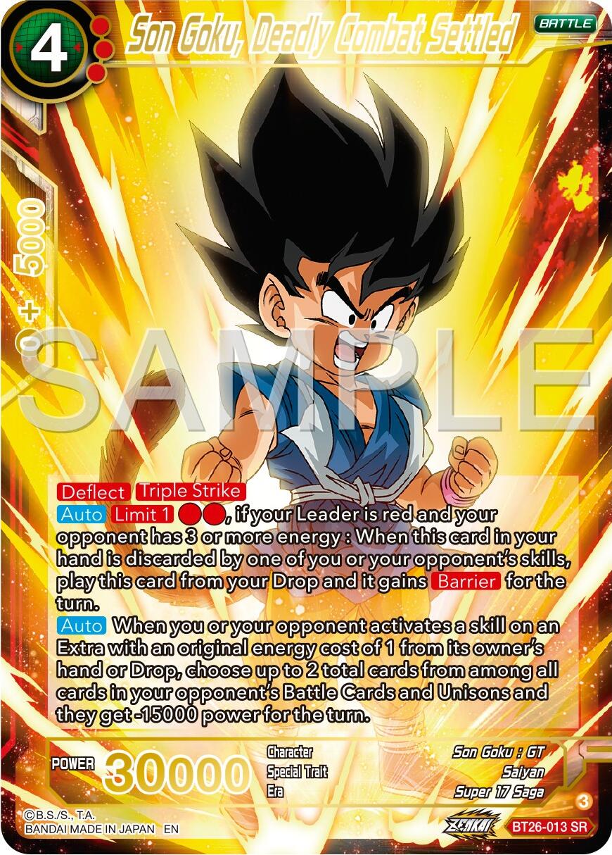 Son Goku, Deadly Combat Settled (BT26-013) [Ultimate Advent] | Fandemonia Ltd