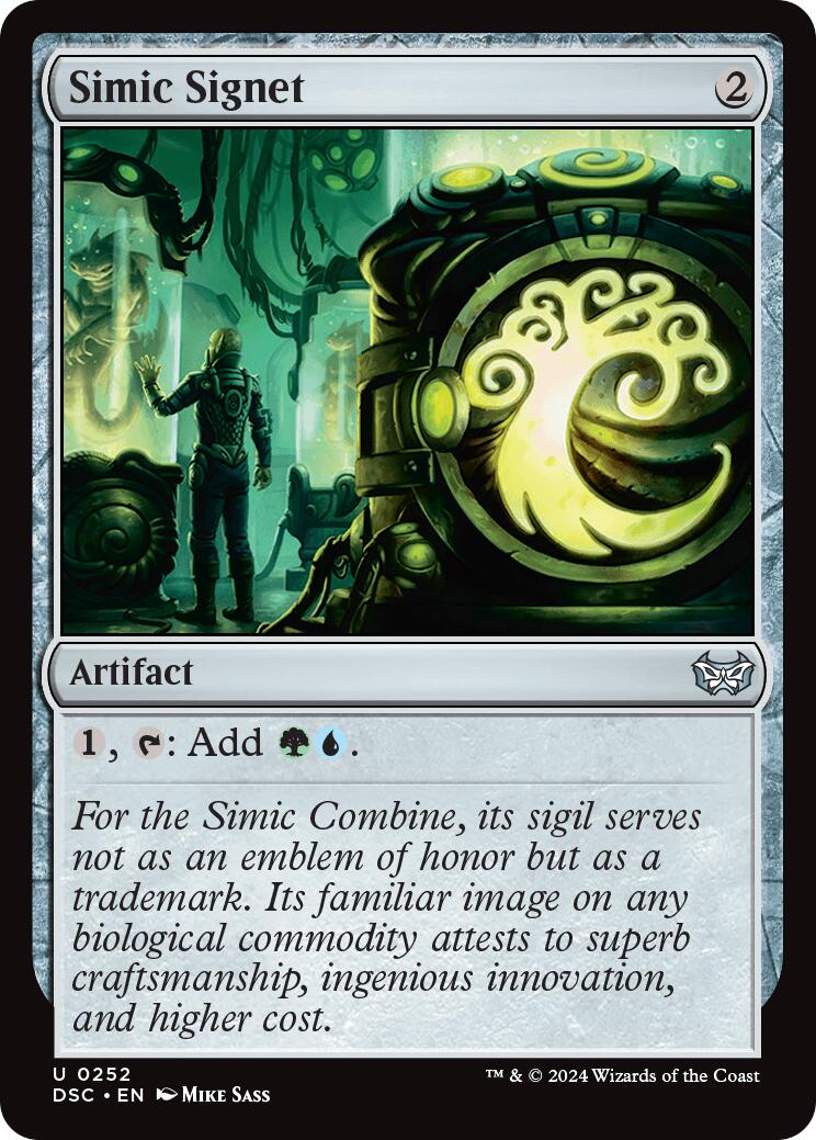 Simic Signet [Duskmourn: House of Horror Commander] | Fandemonia Ltd