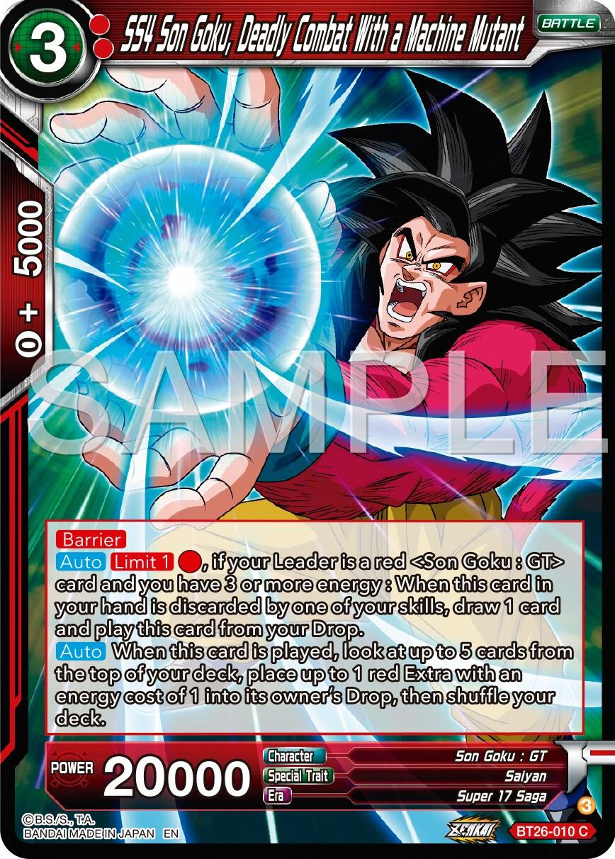 SS4 5on Goku, Deadly Combat With a Machine Mutant (BT26-010) [Ultimate Advent] | Fandemonia Ltd