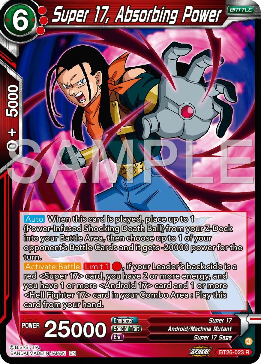 Super 17, Absorbing Power (BT26-023) [Ultimate Advent] | Fandemonia Ltd