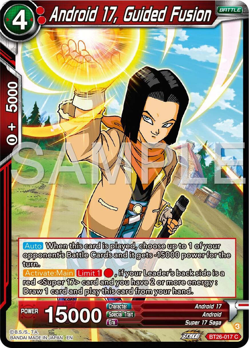 Android 17, Guided Fusion (BT26-017) [Ultimate Advent] | Fandemonia Ltd