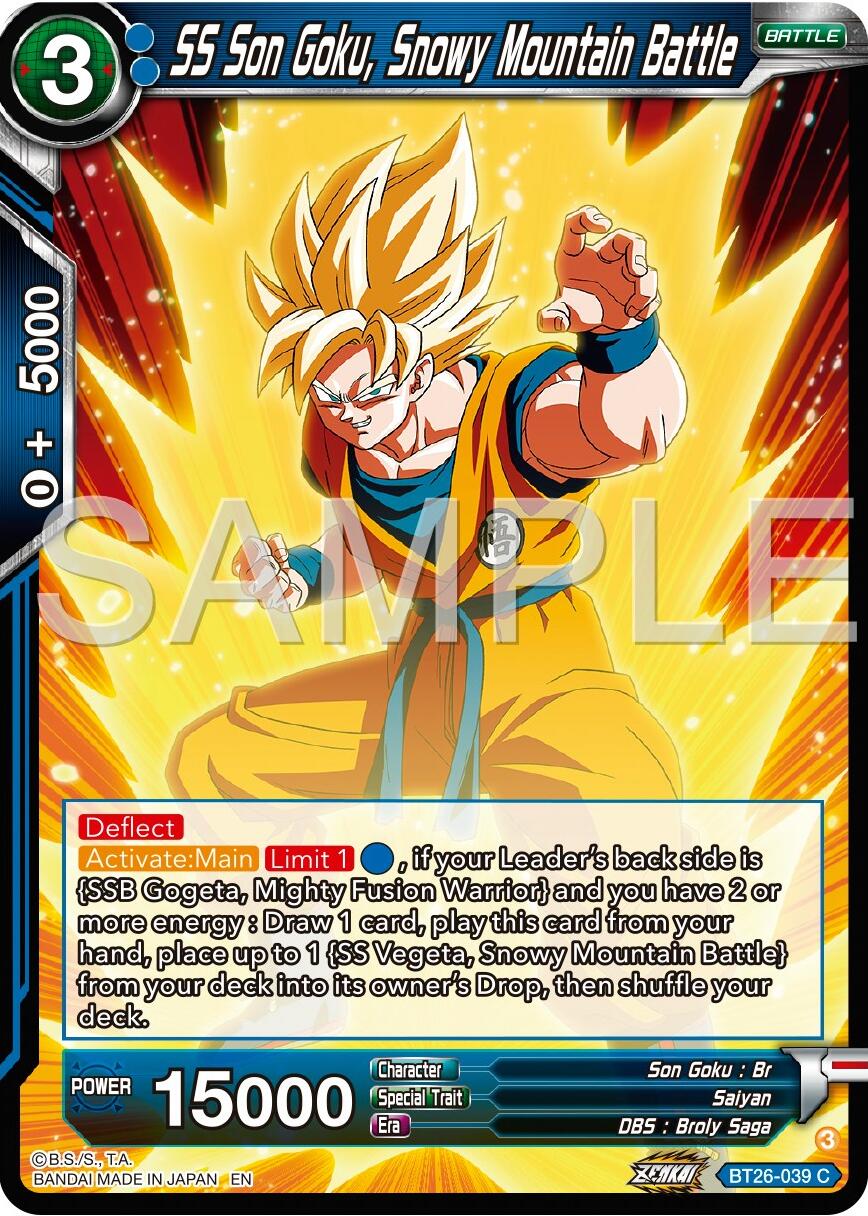 SS Son Goku, Snowy Mountain Battle (BT26-039) [Ultimate Advent] | Fandemonia Ltd