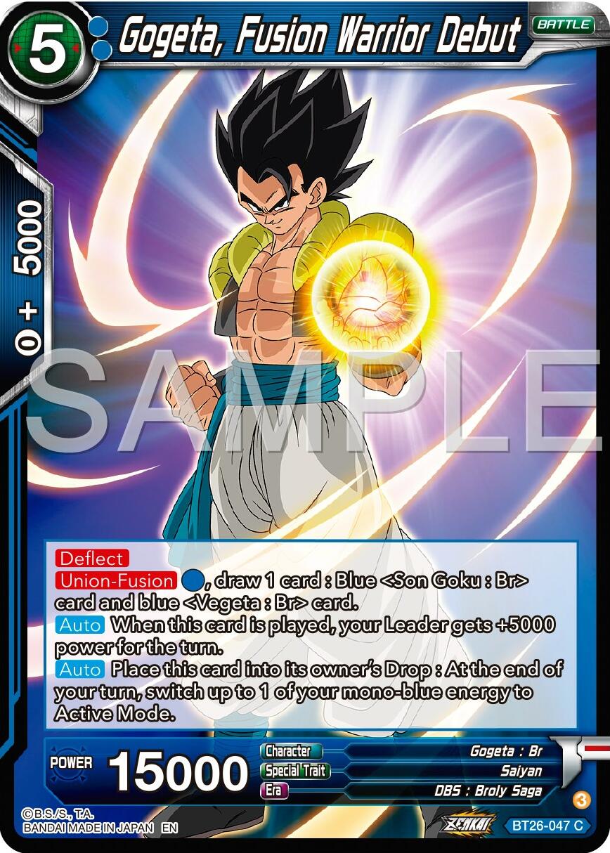 Gogeta, Fusion Warrior Debut (BT26-047) [Ultimate Advent] | Fandemonia Ltd