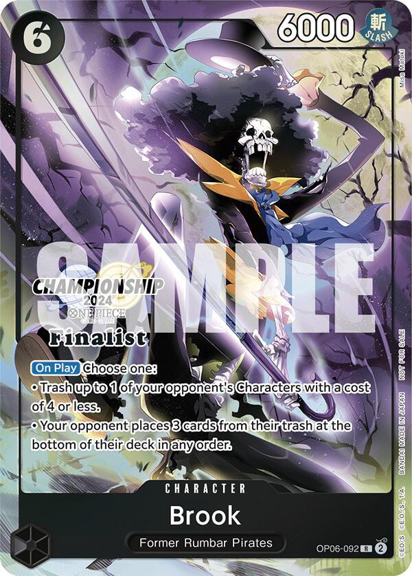 Brook (Championship 2024 Finalist Card Set) [One Piece Promotion Cards] | Fandemonia Ltd