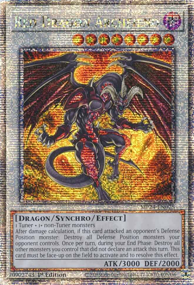 Red Dragon Archfiend [MP24-EN025] Quarter Century Secret Rare | Fandemonia Ltd