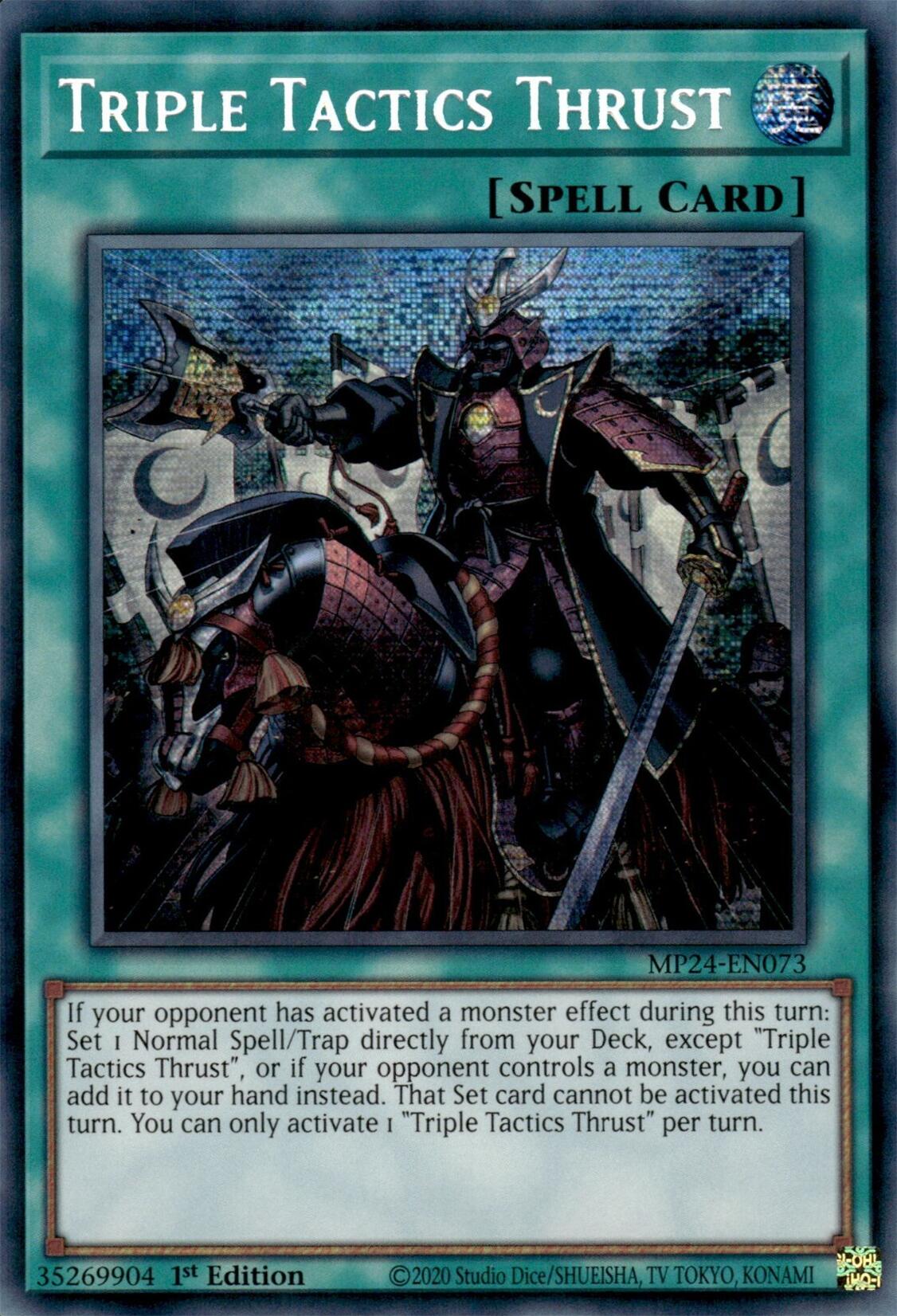 Triple Tactics Thrust [MP24-EN073] Prismatic Secret Rare | Fandemonia Ltd