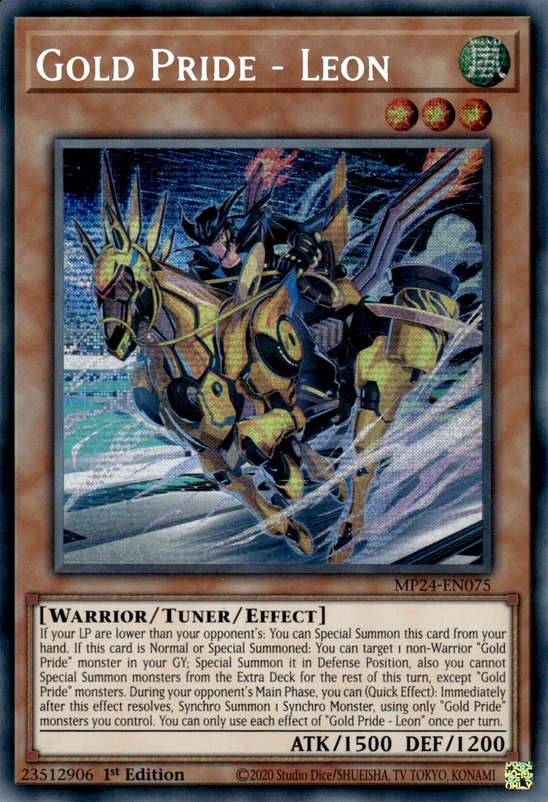 Gold Pride - Leon [MP24-EN075] Prismatic Secret Rare | Fandemonia Ltd