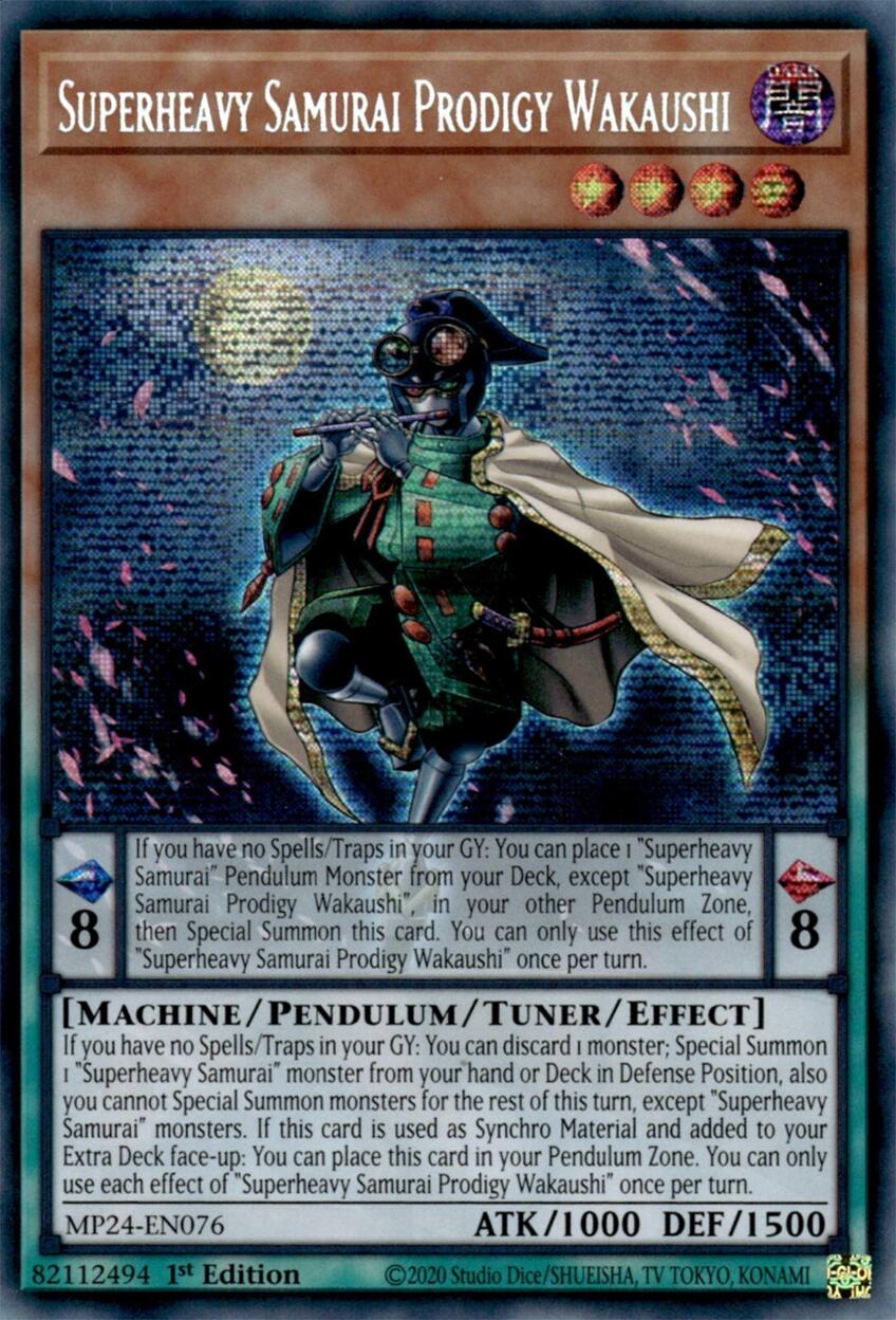 Superheavy Samurai Prodigy Wakaushi [MP24-EN075] Prismatic Secret Rare | Fandemonia Ltd