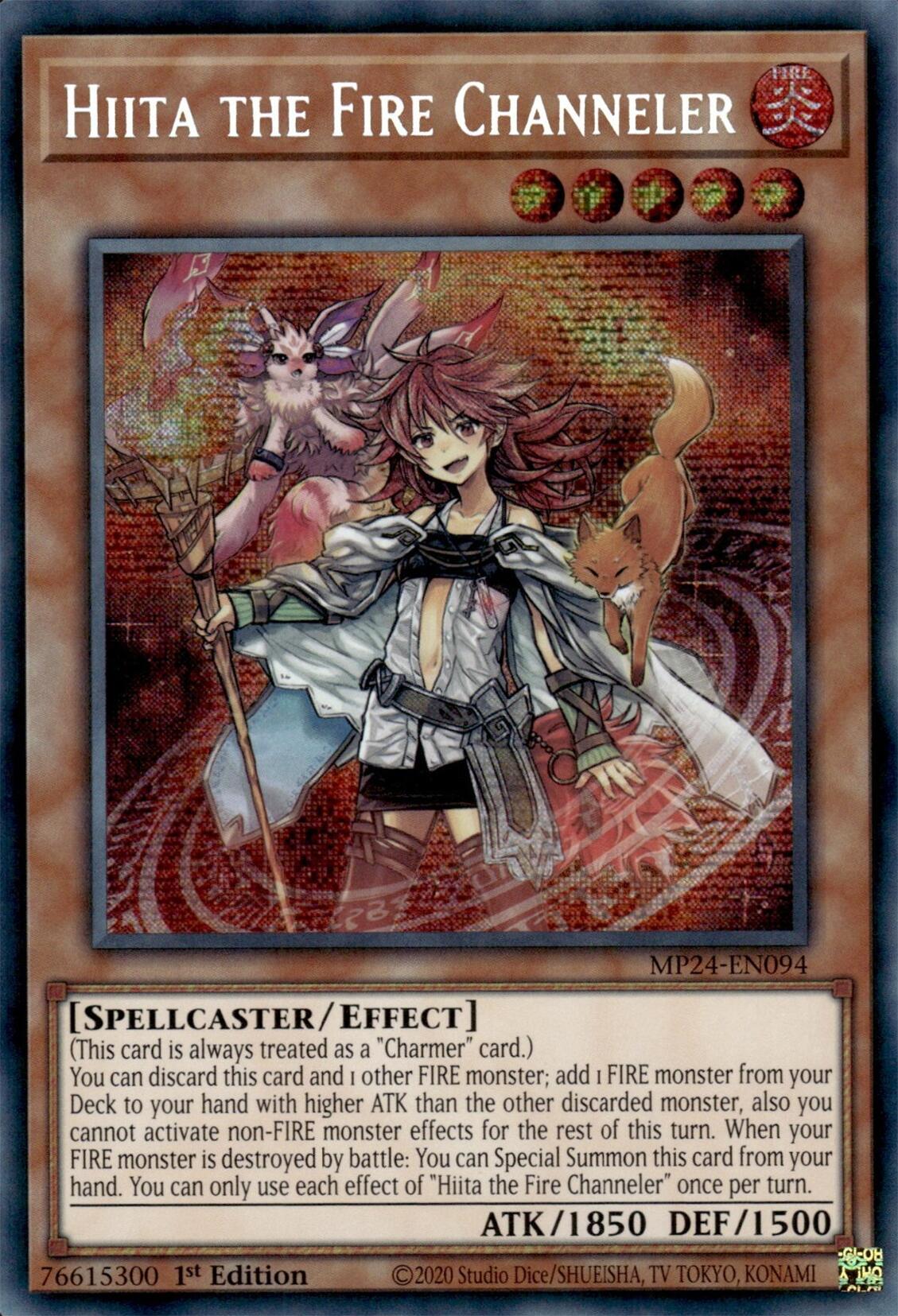 Hiita the Fire Channeler [MP24-EN094] Prismatic Secret Rare | Fandemonia Ltd