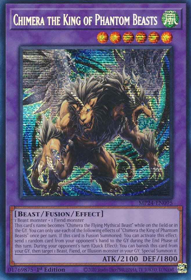 Chimera the King of Phantom Beasts [MP24-EN095] Prismatic Secret Rare | Fandemonia Ltd