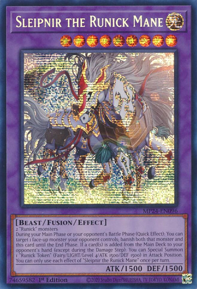 Sleipnir the Runick Mane [MP24-EN096] Prismatic Secret Rare | Fandemonia Ltd