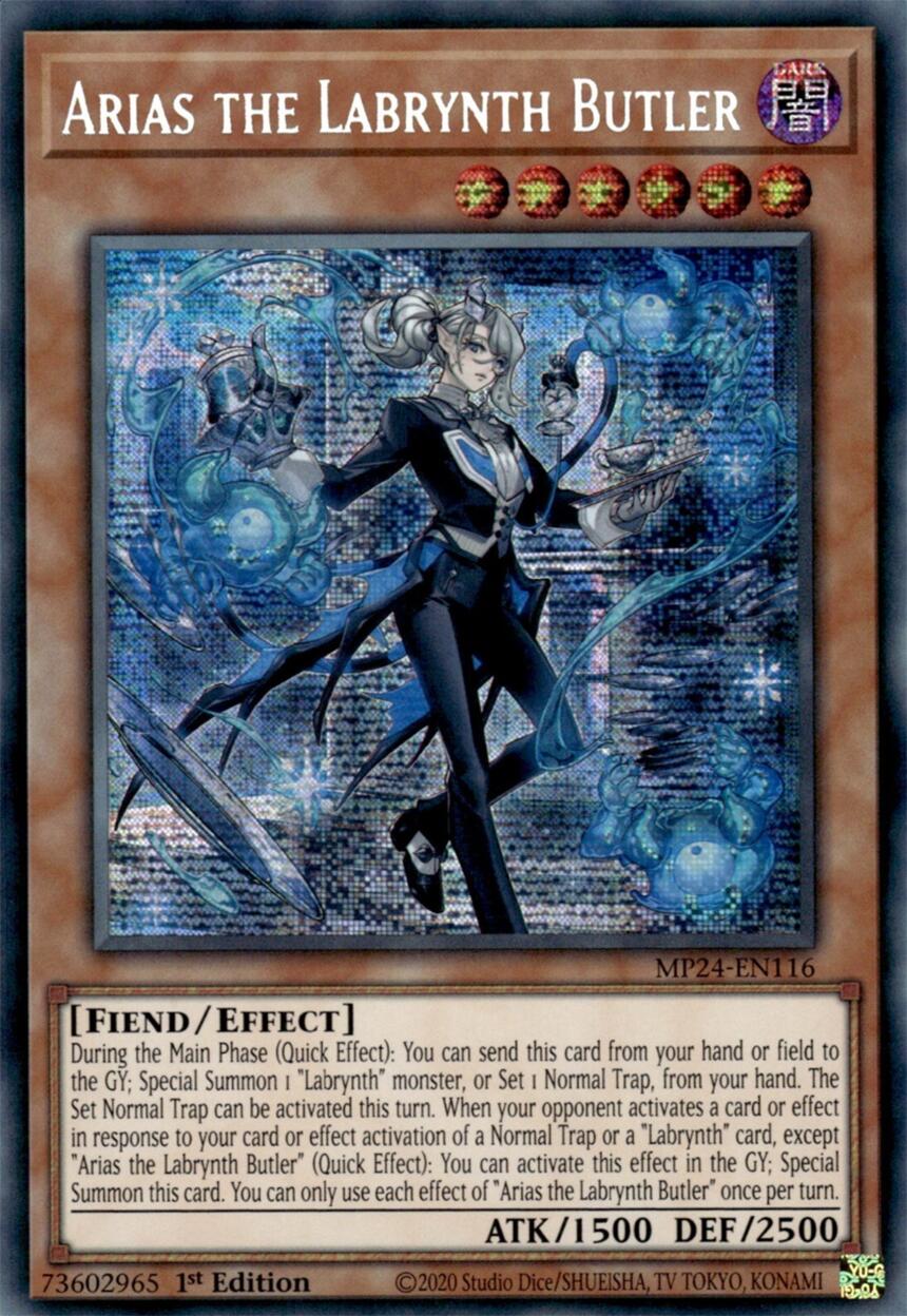 Arias the Labrynth Butler [MP24-EN116] Prismatic Secret Rare | Fandemonia Ltd