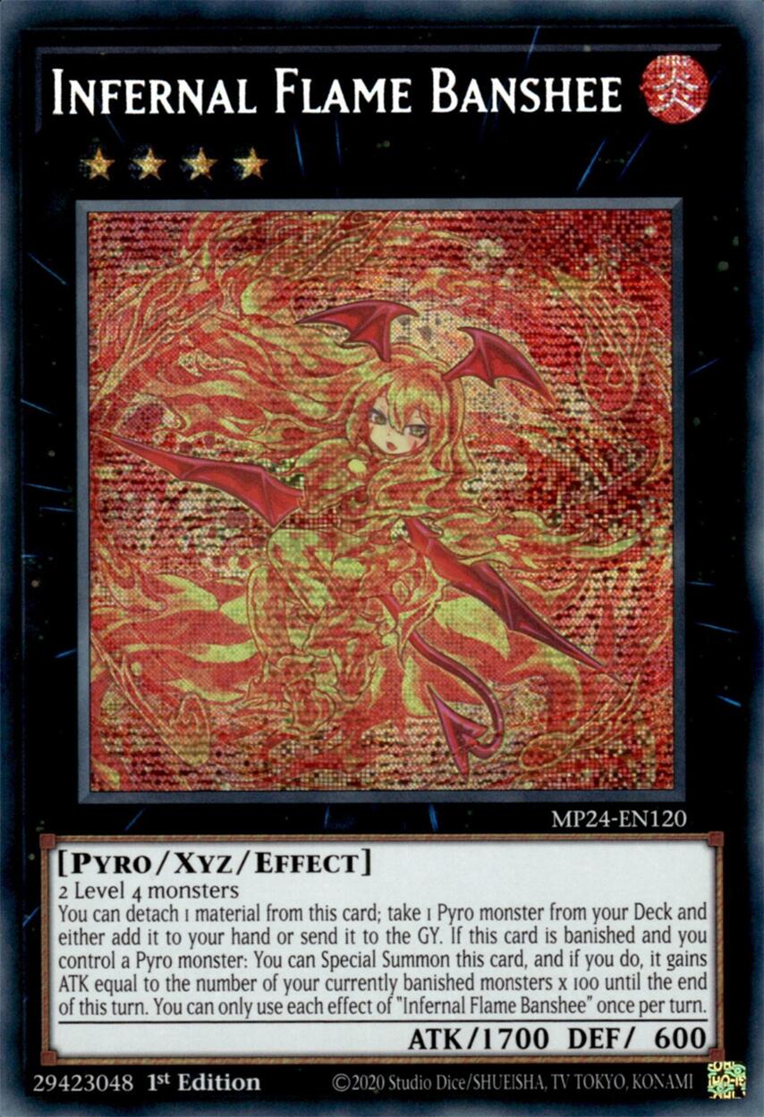 Infernal Flame Banshee [MP24-EN120] Prismatic Secret Rare | Fandemonia Ltd