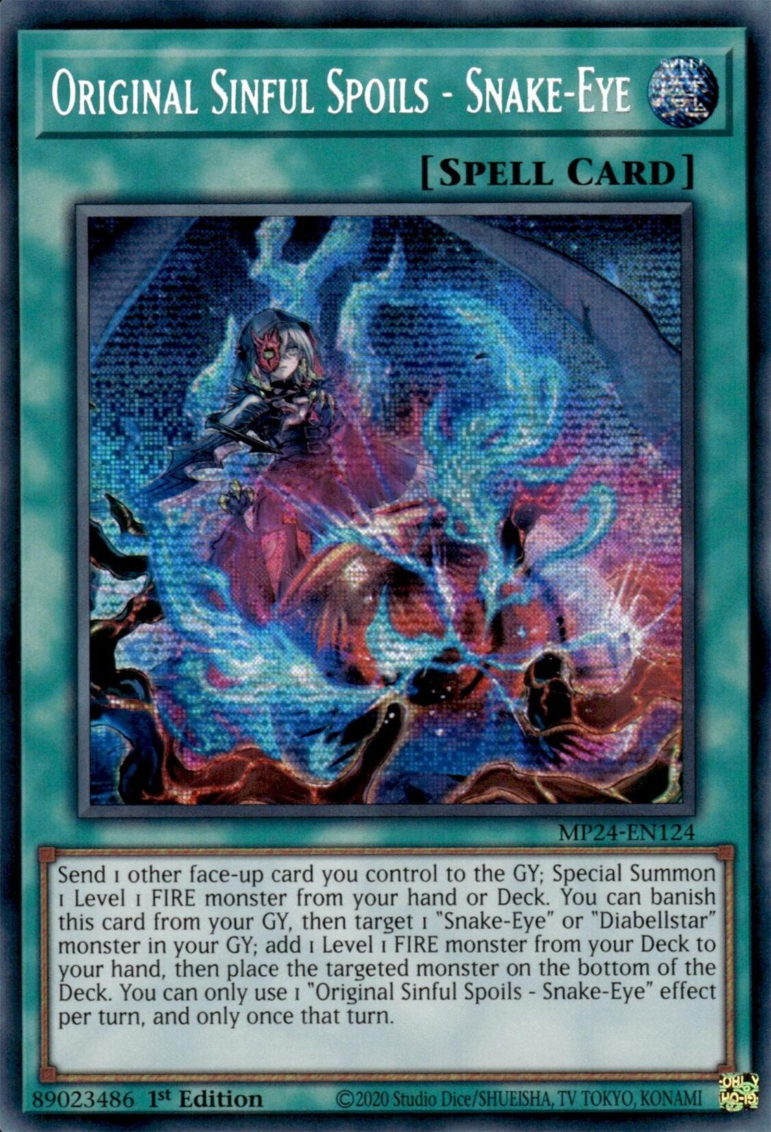 Original Sinful Spoils - Snake-Eye [MP24-EN124] Prismatic Secret Rare | Fandemonia Ltd