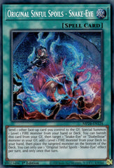 Original Sinful Spoils - Snake-Eye [MP24-EN124] Prismatic Secret Rare | Fandemonia Ltd