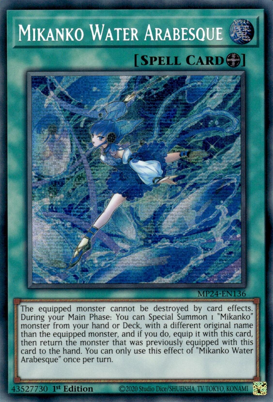 Mikanko Water Arabesque [MP24-EN136] Prismatic Secret Rare | Fandemonia Ltd