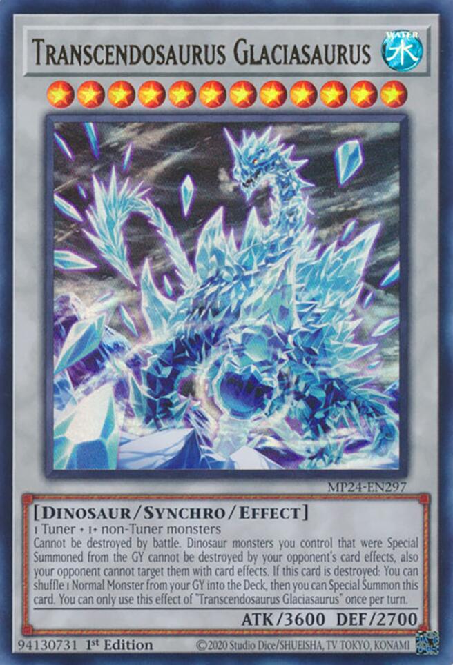 Transcendosaurus Glaciasaurus [MP24-EN297] Ultra Rare | Fandemonia Ltd