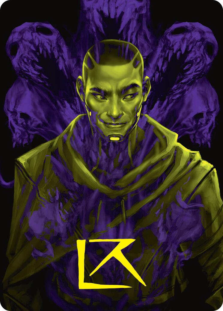 Kaito, Bane of Nightmares Art Card (Gold-Stamped Signature) [Duskmourn: House of Horror Art Series] | Fandemonia Ltd