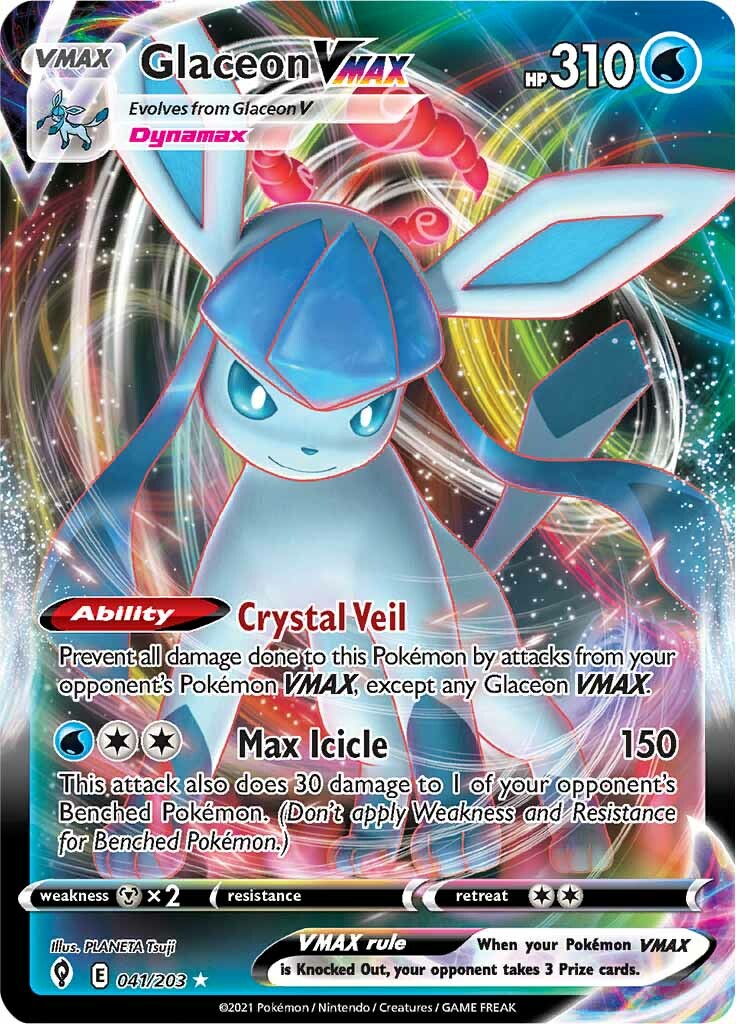 Glaceon VMAX (041/203) [Sword & Shield: Evolving Skies] | Fandemonia Ltd