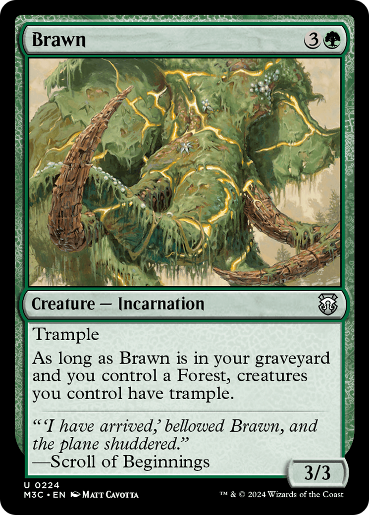 Brawn (Ripple Foil) [Modern Horizons 3 Commander] | Fandemonia Ltd