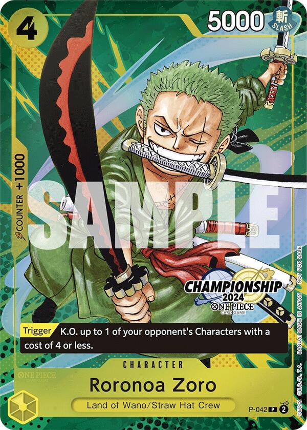 Roronoa Zoro (CS 2024 Event Pack Finalist) [One Piece Promotion Cards] | Fandemonia Ltd