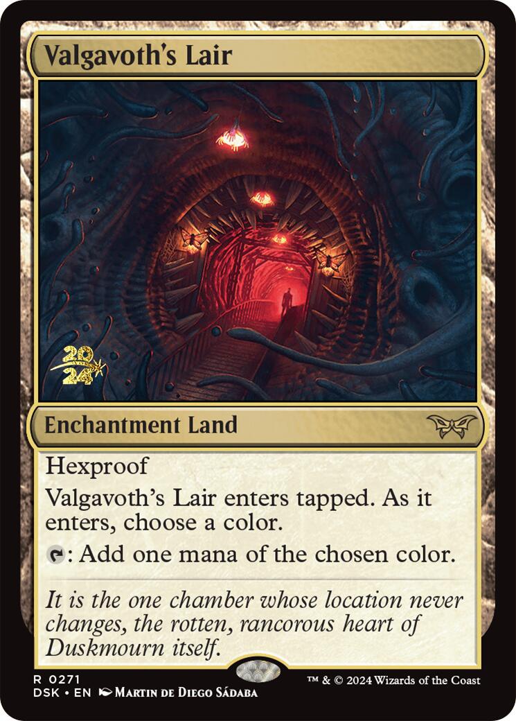 Valgavoth's Lair [Duskmourn: House of Horror Prerelease Promos] | Fandemonia Ltd