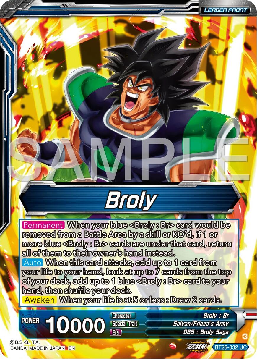 Broly // SS Broly, Full-Power Explosion (BT26-032) [Ultimate Advent] | Fandemonia Ltd