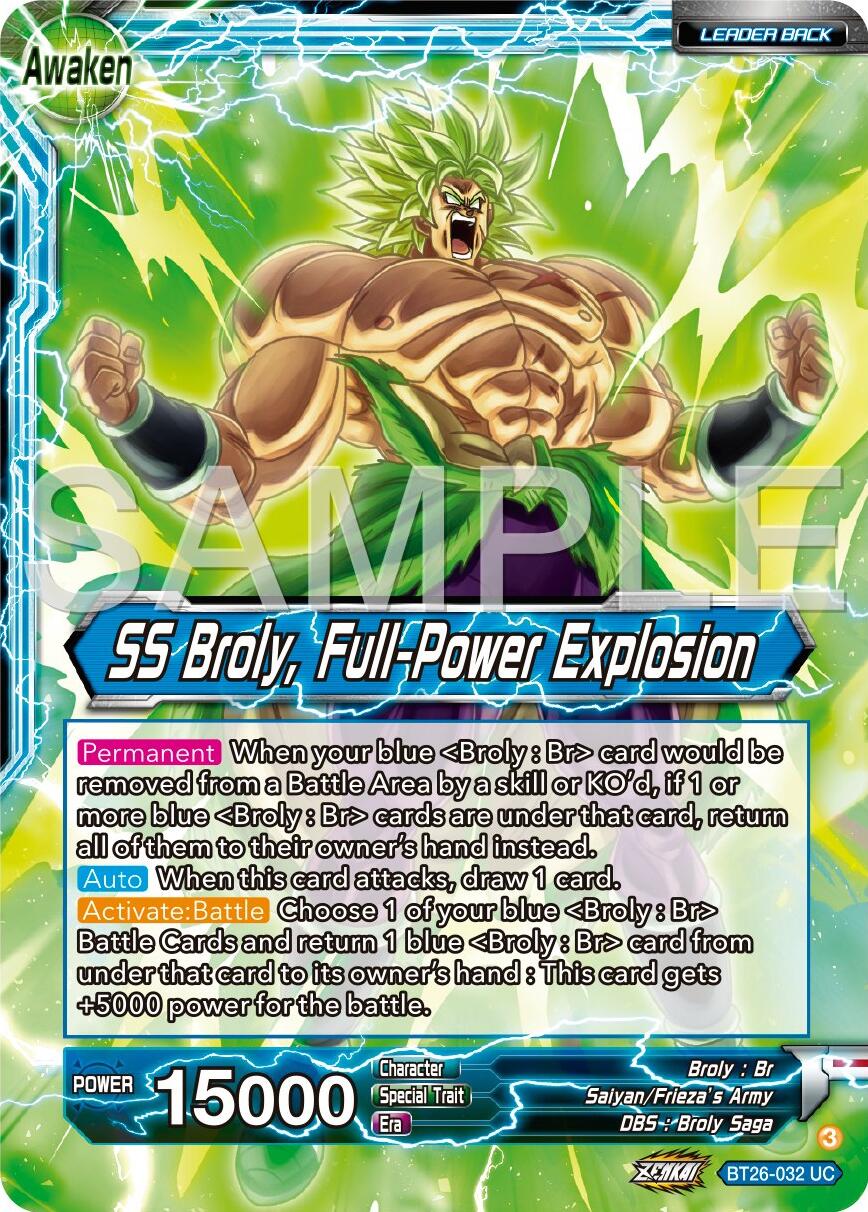 Broly // SS Broly, Full-Power Explosion (BT26-032) [Ultimate Advent] | Fandemonia Ltd