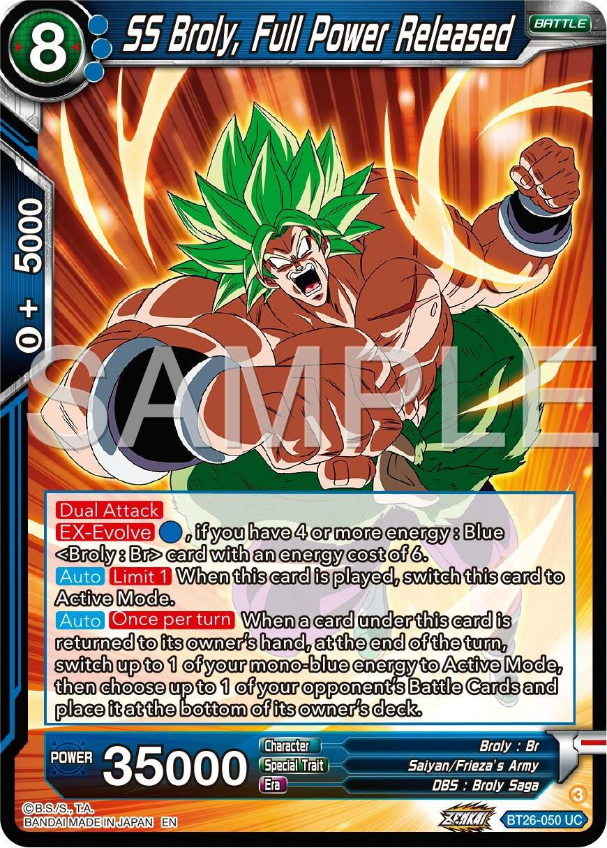 SS Broly, Full Power Released (BT26-050) [Ultimate Advent] | Fandemonia Ltd