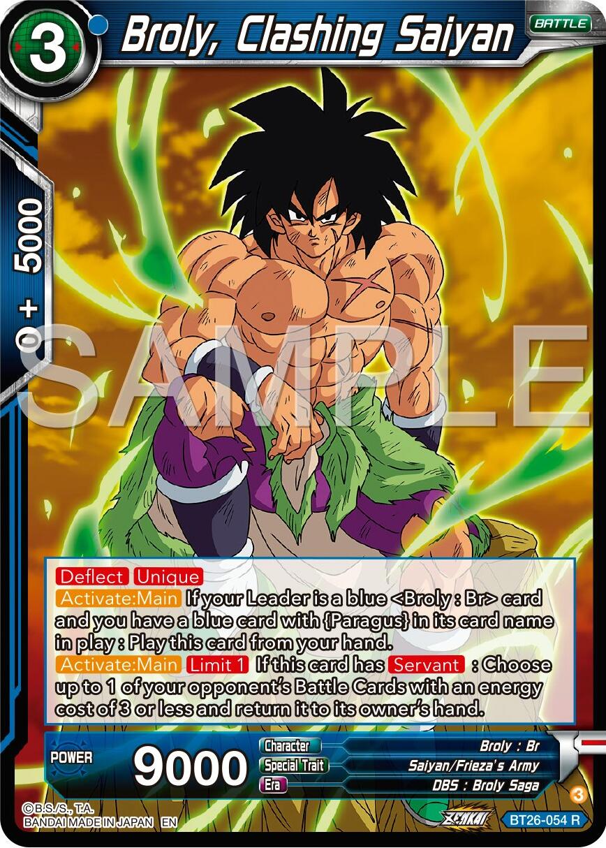 Broly, Clashing Saiyan (BT26-054) [Ultimate Advent] | Fandemonia Ltd