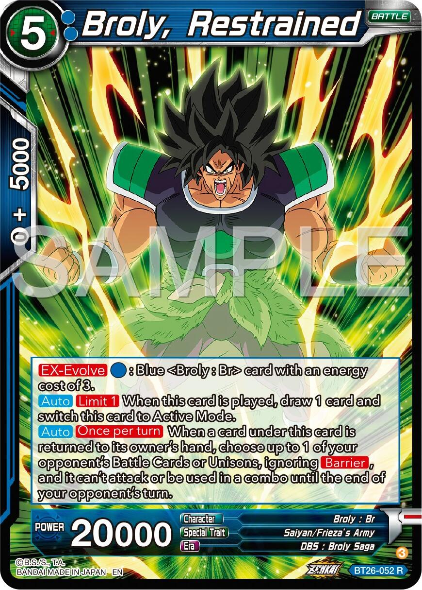 Broly, Restrained (BT26-052) [Ultimate Advent] | Fandemonia Ltd