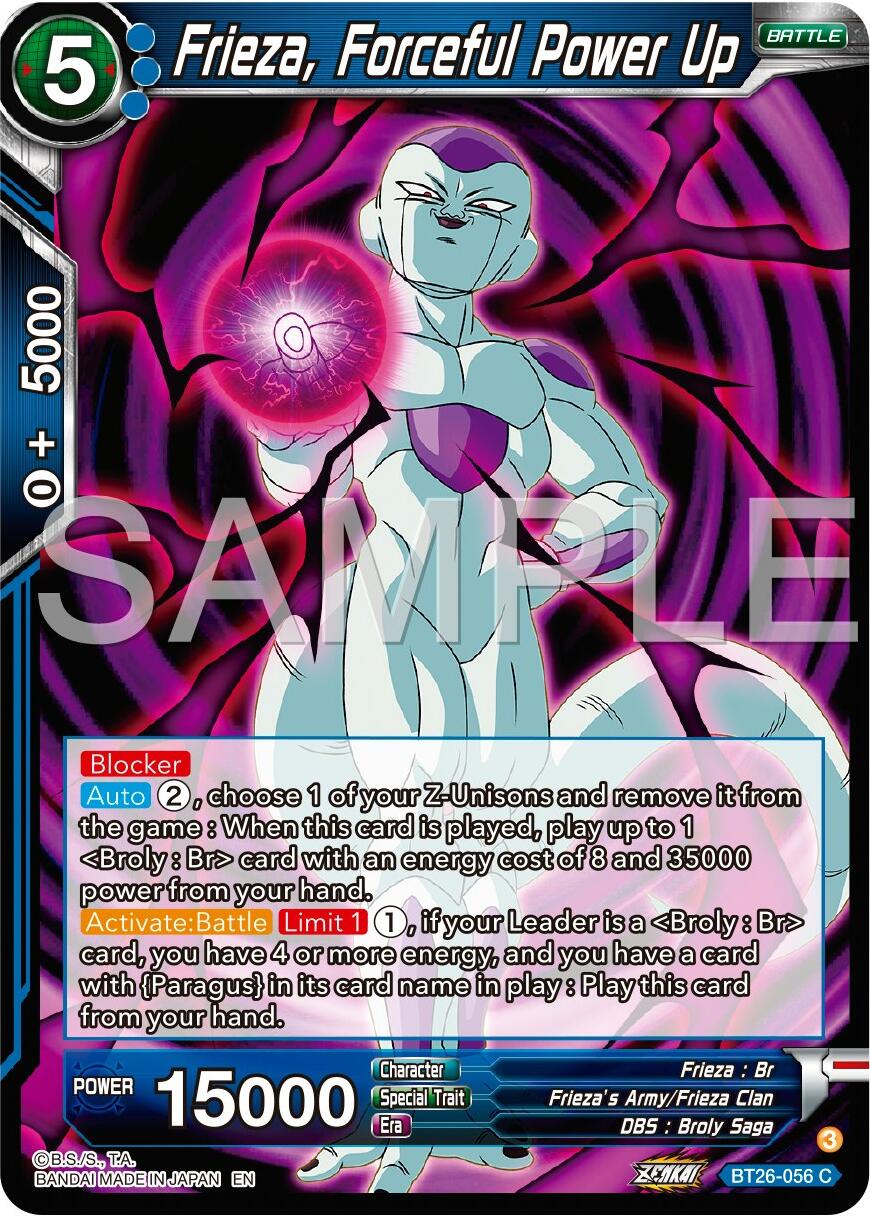 Frieza, Forceful Power Up (BT26-056) [Ultimate Advent] | Fandemonia Ltd