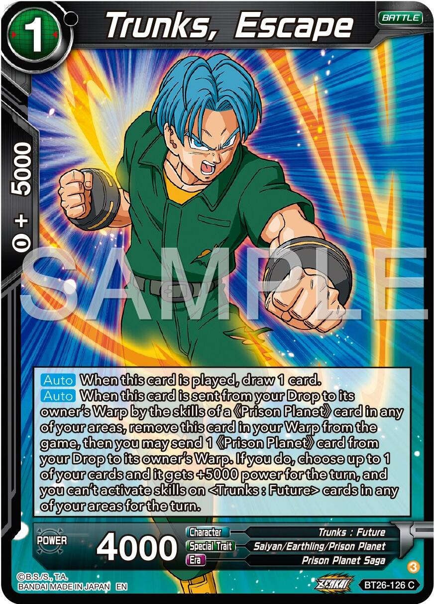 Trunks, Escape (BT26-126) [Ultimate Advent] | Fandemonia Ltd