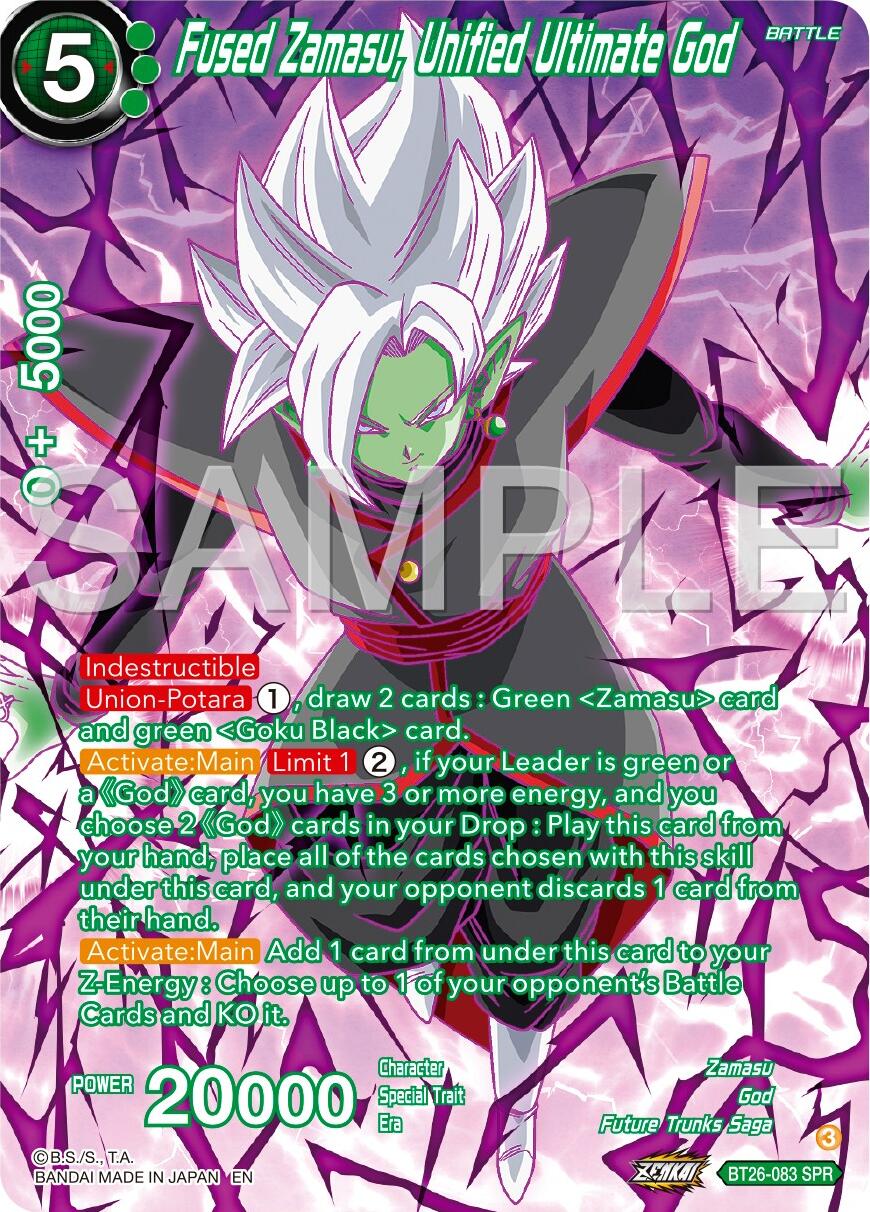 Fused Zamasu, Unified Ultimate God (SPR) (BT26-083) [Ultimate Advent] | Fandemonia Ltd