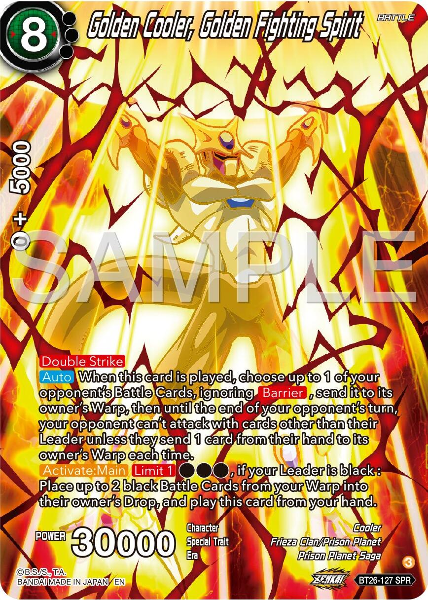 Golden Cooler, Golden Fighting Spirit (SPR) (BT26-127) [Ultimate Advent] | Fandemonia Ltd