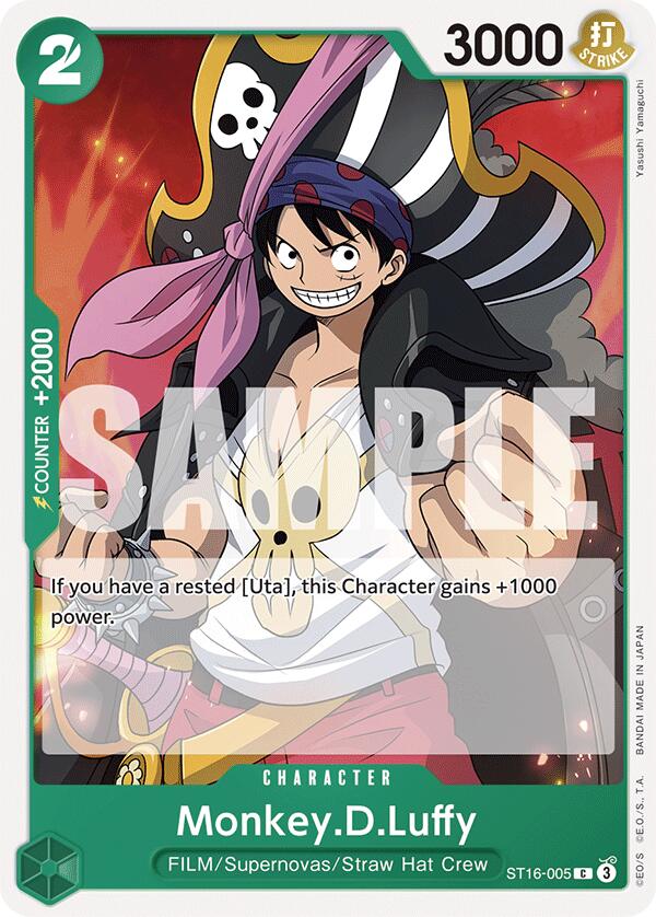 Monkey.D.Luffy [Starter Deck: GREEN Uta] | Fandemonia Ltd