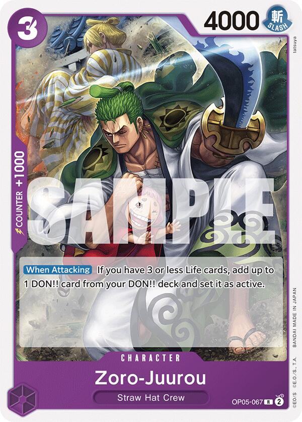 Zoro-Juurou [Starter Deck: PURPLE Monkey.D.Luffy] | Fandemonia Ltd