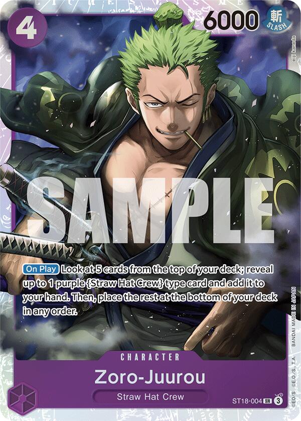 Zoro-Juurou [Starter Deck: PURPLE Monkey.D.Luffy] | Fandemonia Ltd