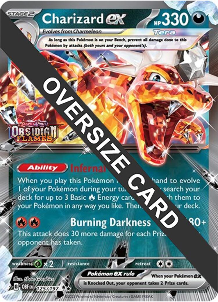 Charizard ex (125/197 - Jumbo Card) [Scarlet & Violet: Obsidian Flames] | Fandemonia Ltd