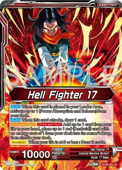 Hell Fighter 17 // Super 17, Anti-Saiyan Killing Machine (Alternate Art) (BT26-002) [Ultimate Advent] | Fandemonia Ltd