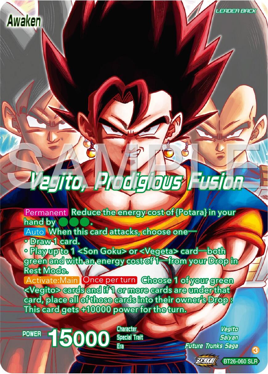 Son Goku & Vegeta // Vegito, Prodigious Fusion (Alternate Art) (BT26-060) [Ultimate Advent] | Fandemonia Ltd