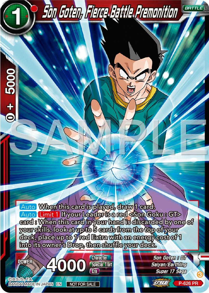 Son Goten, Fierce Battle Premonition (Zenkai Series Tournament Pack Vol.9) (P-626) [Promotion Cards] | Fandemonia Ltd