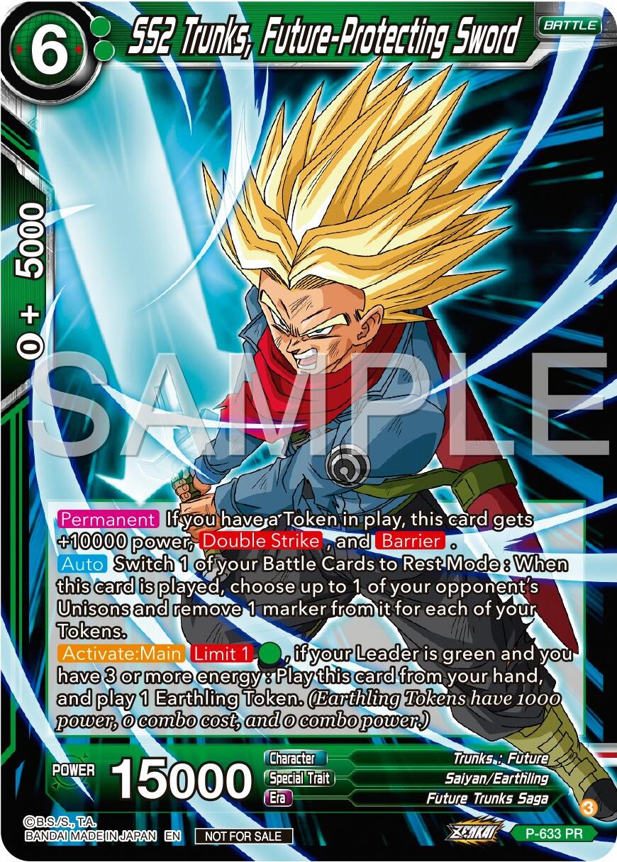 SS2 Trunks, Future-Protecting Sword (Zenkai Series Tournament Pack Vol.9) (P-633) [Promotion Cards] | Fandemonia Ltd