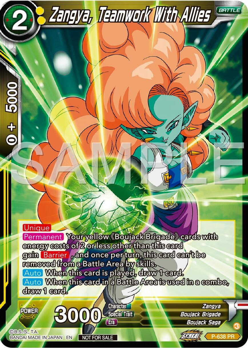 Zangya, Teamwork With Allies (Zenkai Series Tournament Pack Vol.9) (P-638) [Promotion Cards] | Fandemonia Ltd