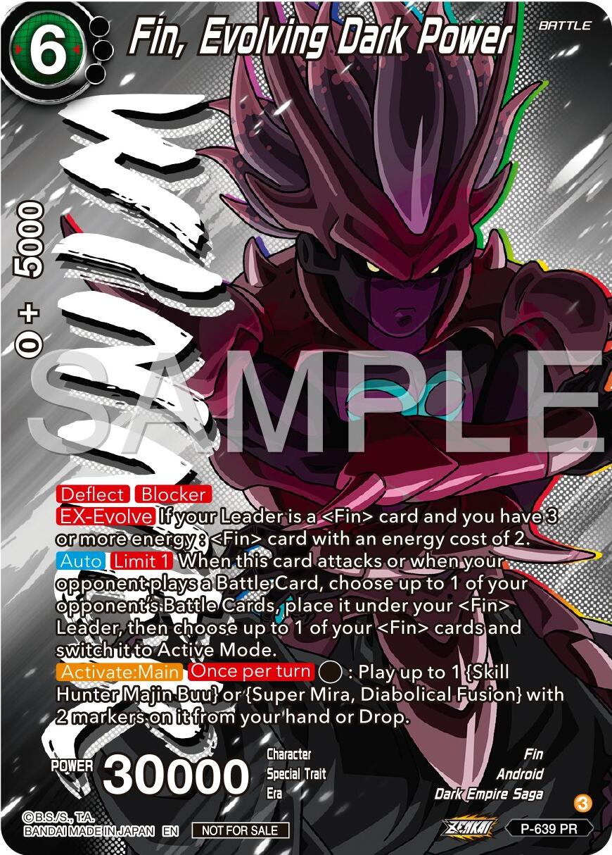 Fin, Evolving Dark Power (Zenkai Series Tournament Pack Vol.9) (Winner) (P-639) [Promotion Cards] | Fandemonia Ltd